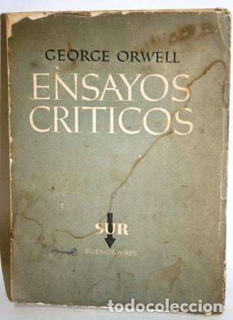 Libros: ENSAYOS CR&Iacute;TICOS - ORWELL, George - Foto 1