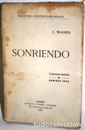 Libros: SONRIENDO - WAGNER, C. - Foto 1