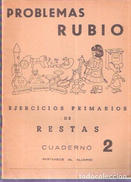 Libros: Problemas Rubio. Ejercicios primarios de restas, 2. - Rubio - Foto 1