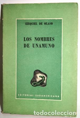 Libros: LOS NOMBRES DE UNAMUNO - OLASO, Ezequiel de - Foto 1
