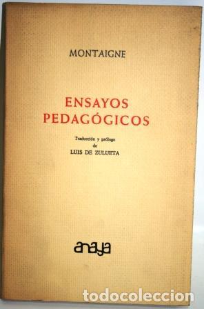 Libros: ENSAYOS PEDAG&Oacute;GICOS - MONTAIGNE - Foto 1
