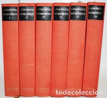 Libros: Memoiren. 6 tomos - CASANOVA - Foto 2