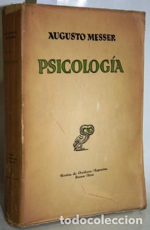 Libros: Psicolog&iacute;a - MESSER, Augusto - Foto 1