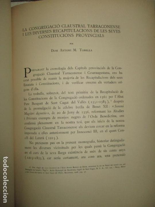Libros: CATALONIA MONASTICA. Recull de documents i estudis referents a monestirs catalans. - Foto 8