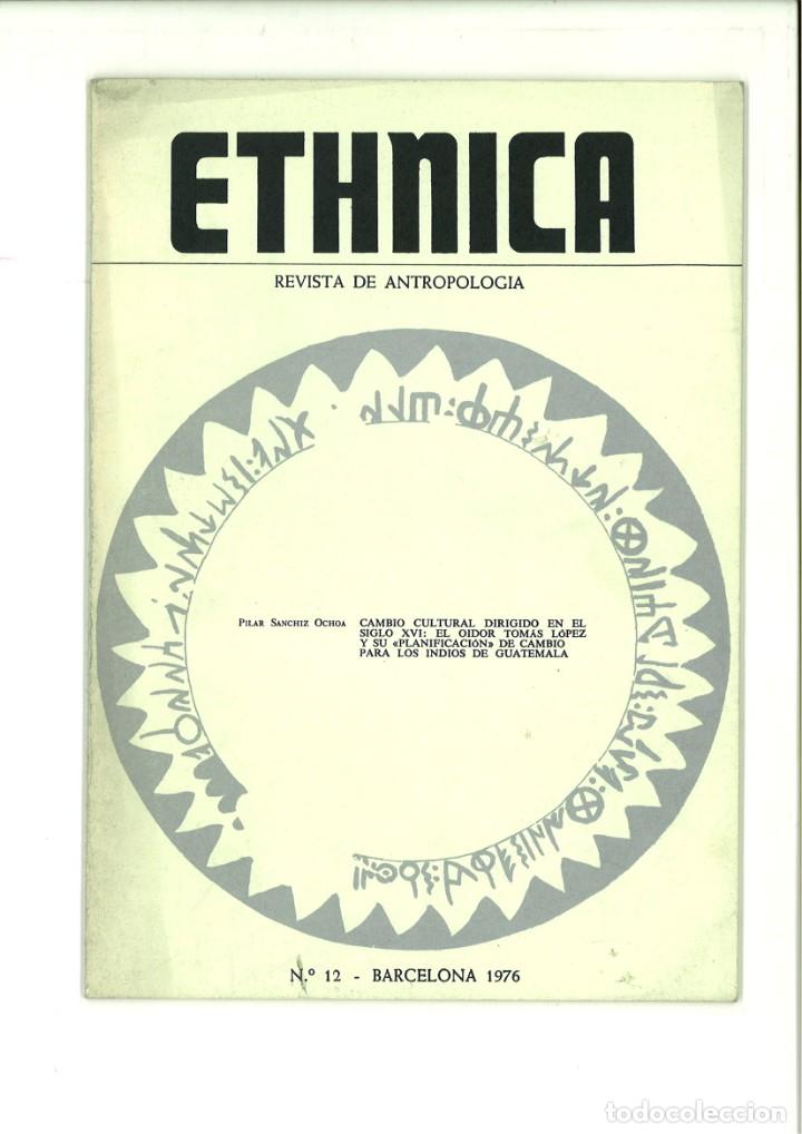 Livres: ETHNICA. REVISTA DE ANTROPOLOG&Iacute;A. N&ordm; 12 BARCELONA 1976.