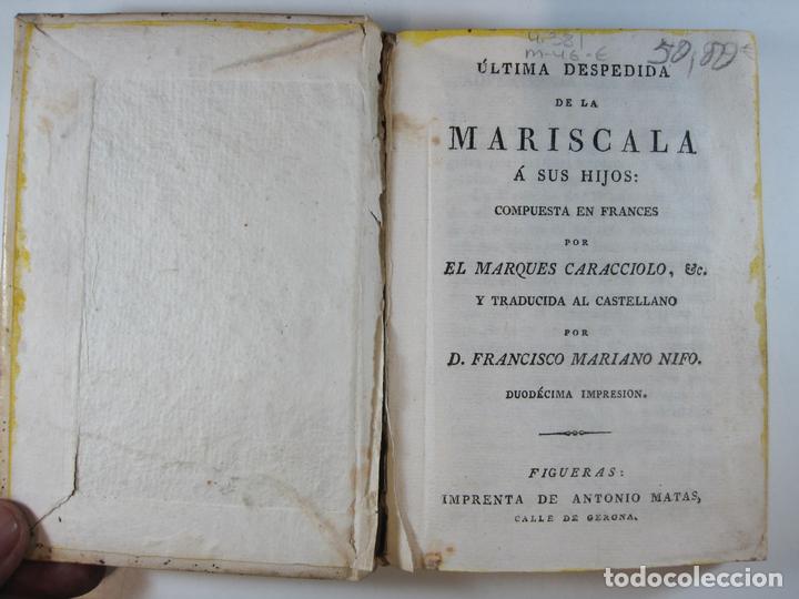 Libros: ULTIMA DESPEDIDA DE LA MARISCALA A SUS HIJOS - CARACCIOLO, MARQUES - Foto 1