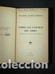 Libros: SOBRE LAS CAMARAS DEL LIBRO - LOPEZ BARROSO, RICARDO - Foto 1