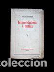 Libros: INTERPRETACIONS I MOTIUS - MASERAS, ALFONS - Foto 1