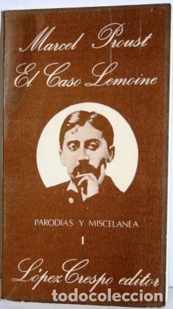 Libros: El caso Lemoine. Parodias y miscel&aacute;nea I - PROUST, Marcel - Foto 1