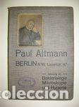 B&uuml;cher: PRERS VERZEICHNIS BAKTERIOLOGISCH MIKROSKOPISCHE APPARATE U. UTENSILIEN VON PAUL ALTMANN - PAUL ALTM