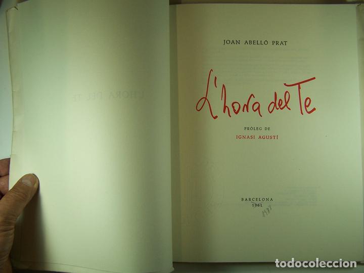 Libros: LHORA DEL TE - ABELLO PRAT, JOAN - Foto 3