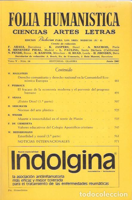 Libros: Folia Human&iacute;stica. Tomo V, N&ordm; 54, Junio - VV. AA. - Foto 1
