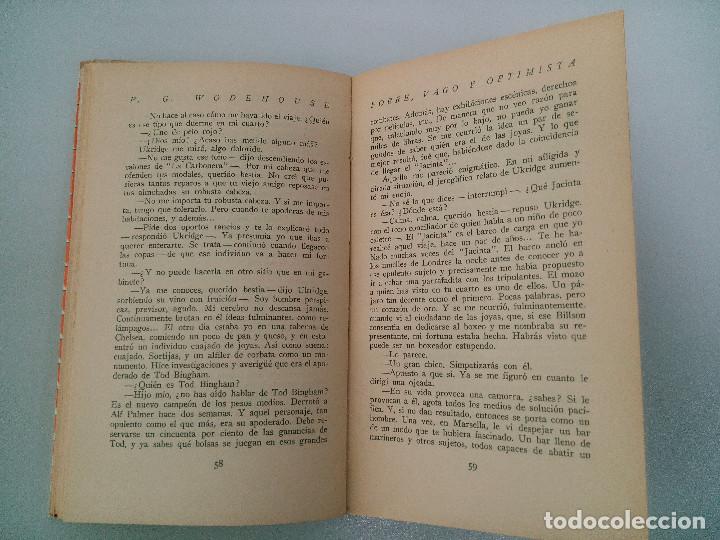 Libros: POBRE VAGO Y OPTIMISTA - WODEHOUSE, P. G. 1944 - Foto 4