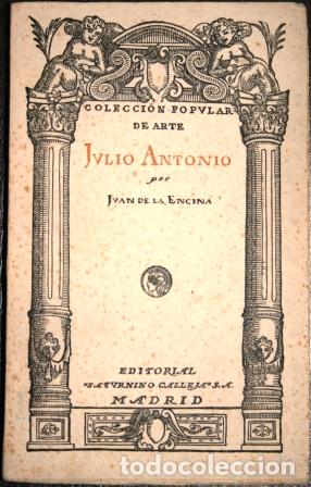 Libros: Julio Antonio - ENCINA, JUAN DE LA - Foto 1