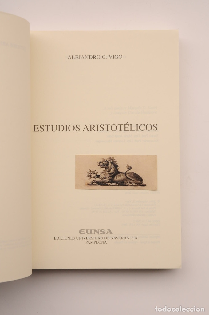Libros: Estudios aristot&eacute;licos - VIGO, Alejandro G. - Foto 2