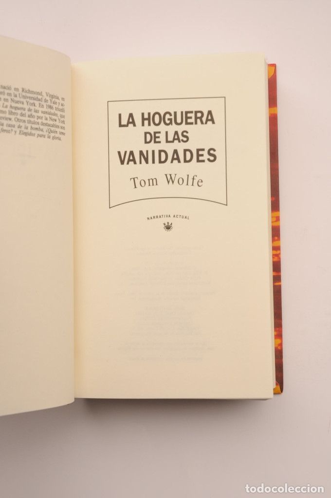 Libros: La hoguera de las vanidades - WOLFE, Tom - Foto 2