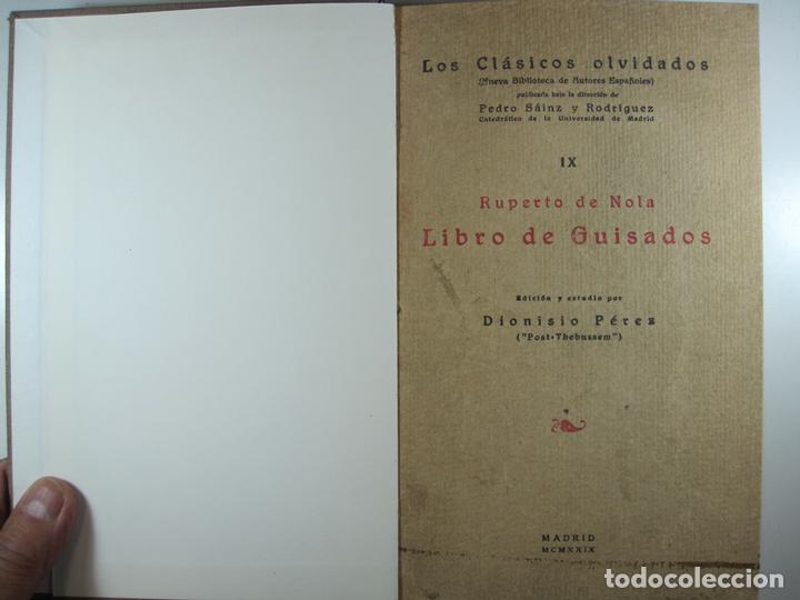 Libros: LIBRO DE GUISADOS - NOLA, RUPERTO DE - Foto 3