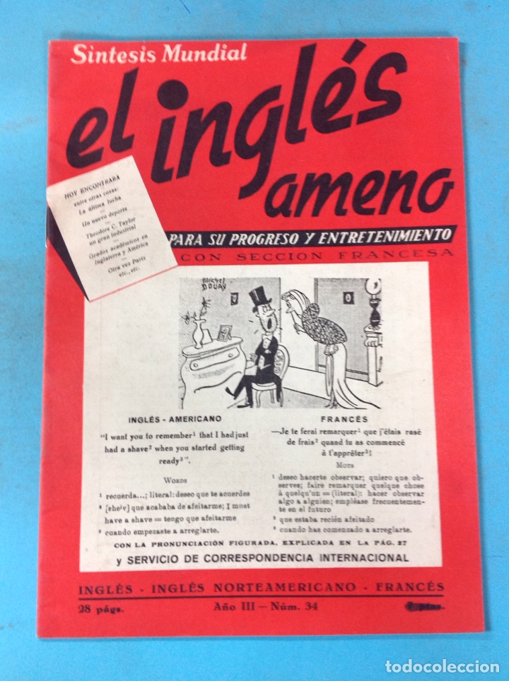 B&uuml;cher: S&iacute;ntesis mundial -El ingl&eacute;s ameno 34