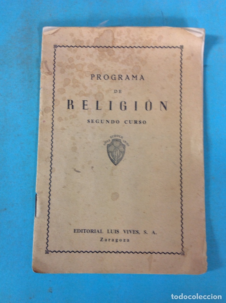 Livres: Programa de religi&oacute;n - segundo curso