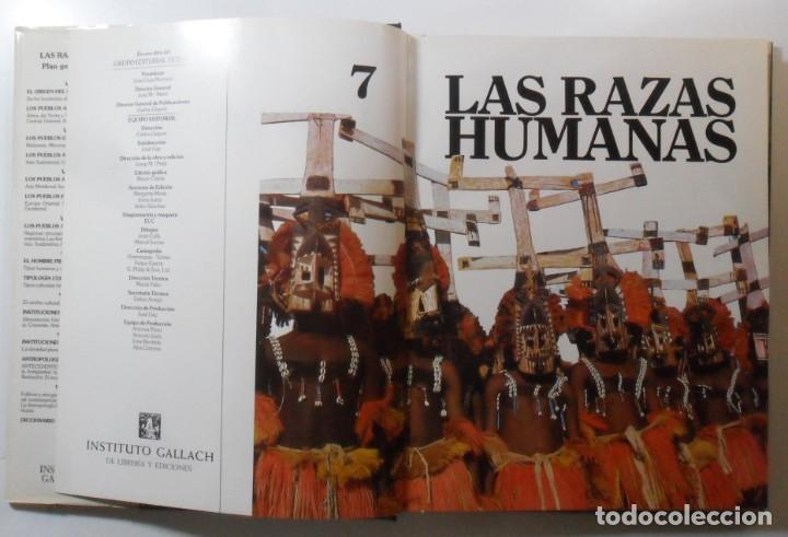 Libros: LAS RAZAS HUMANAS (7) - INSTITUTO GALLACH - 1989 - Foto 3