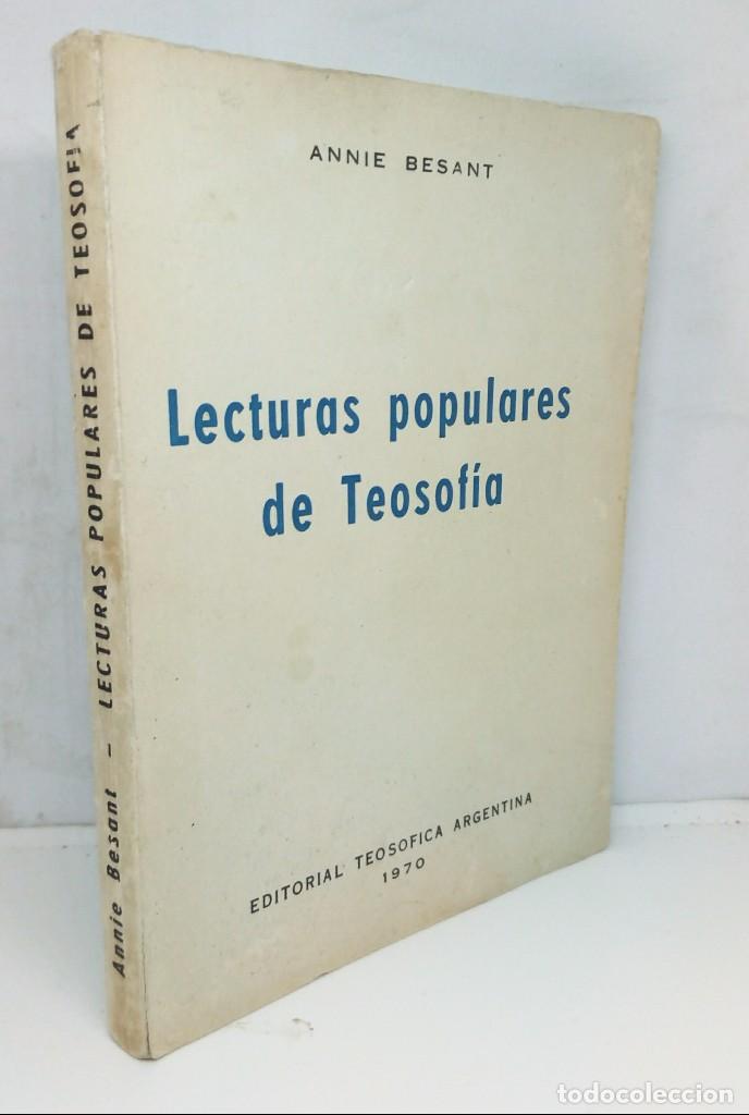 Libros: LECTURAS POPULARES DE TEOSOF&Iacute;A **** ANNIE BESANT - Foto 3