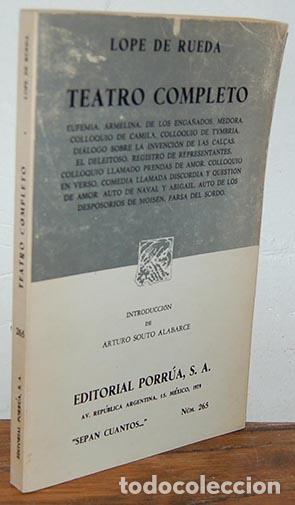 Libros: TEATRO COMPLETO - LOPE DE VEGA - Foto 1