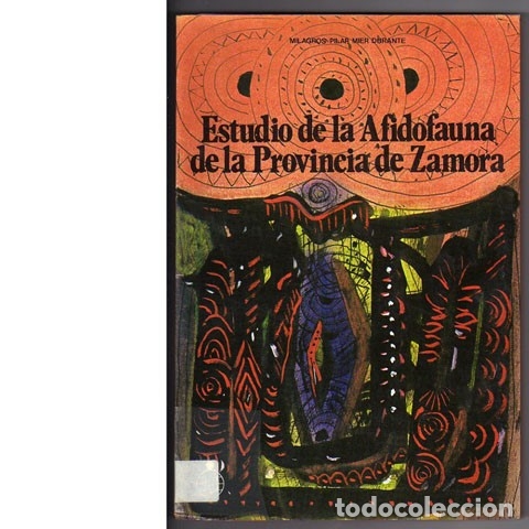 Libros: Estudio de la Afidofauna de la Provincia de Zamora. Milagros Pilar Mier Durante