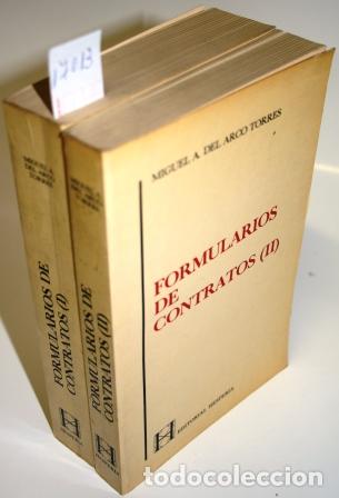 Libros: Formularios de Contratos. 2 tomos - ARCO TORRES, Miguel A - Foto 1