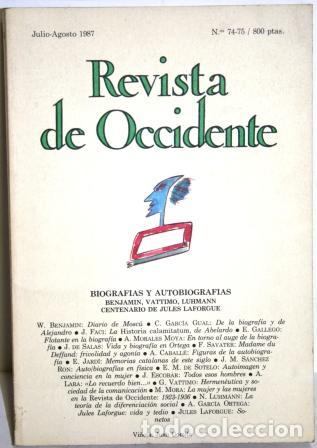 Libros: REVISTA DE OCCIDENTE - VV. AA. - Foto 1