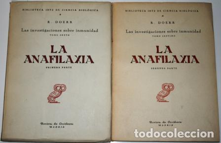 Libros: La Anafilaxia. 2 tomos - DOERR, R - Foto 1