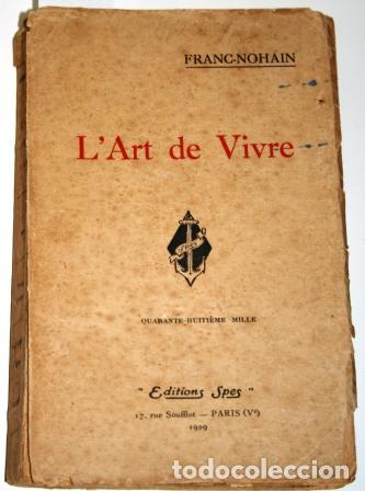Libros: LArt de Vivre - FRANC-NOHAIN - Foto 1