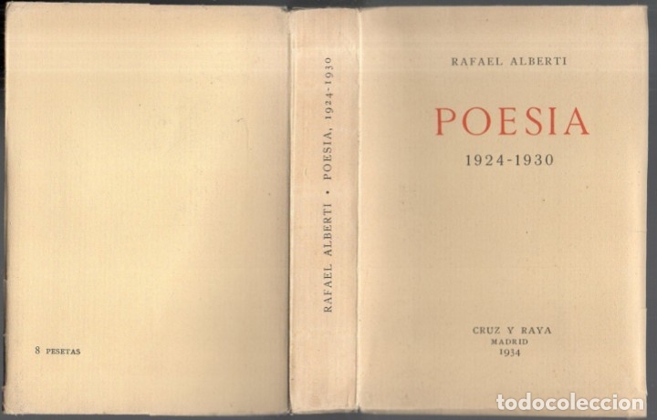 Libros: POESIA (1924-1930). - ALBERTI, Rafael. - Foto 2