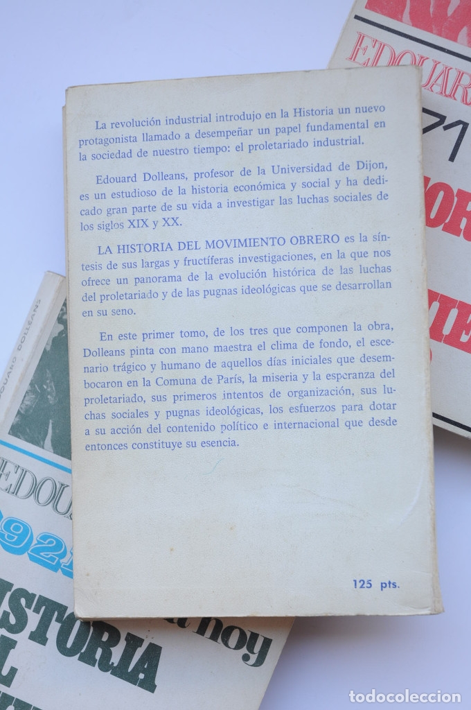 Libros: Historia del Movimiento Obrero - DOLL&Eacute;ANS, &Eacute;douard - Foto 4