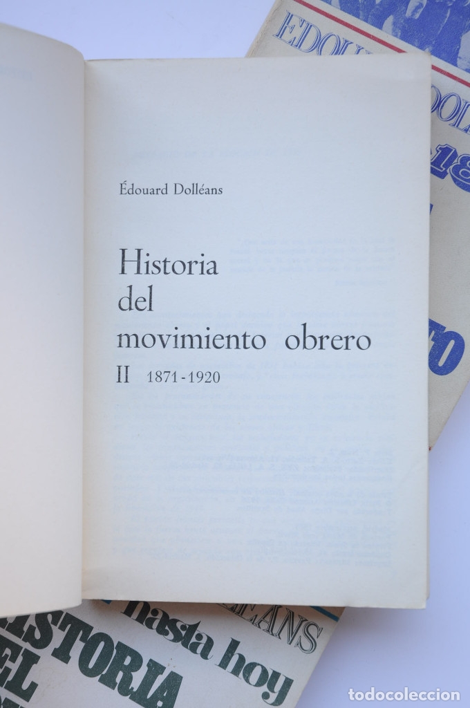 Libros: Historia del Movimiento Obrero - DOLL&Eacute;ANS, &Eacute;douard - Foto 6