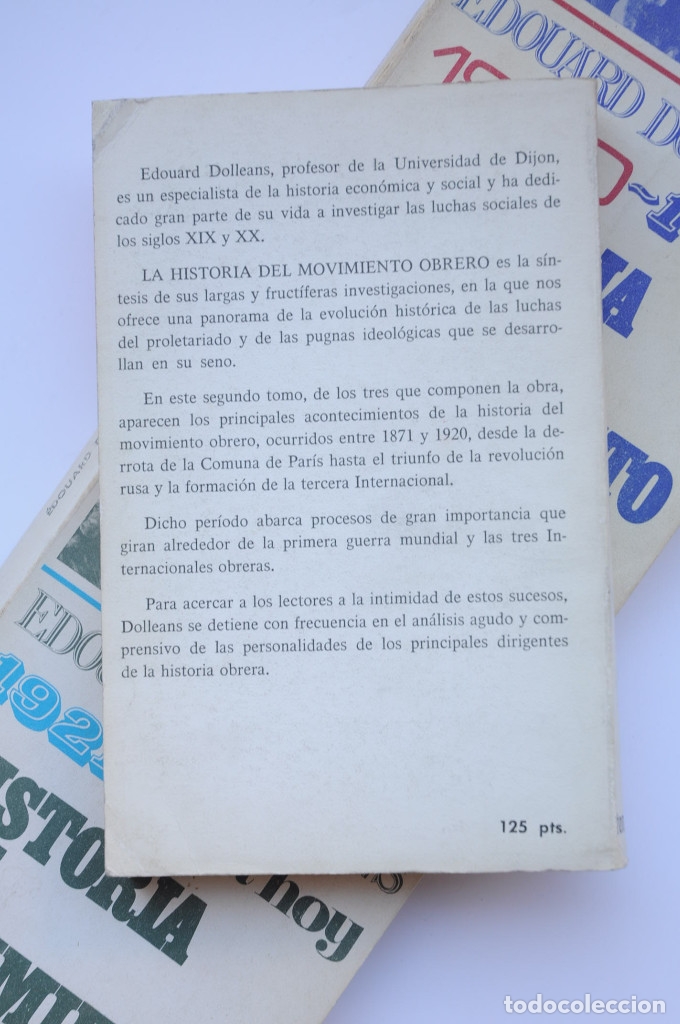 Libros: Historia del Movimiento Obrero - DOLL&Eacute;ANS, &Eacute;douard - Foto 7