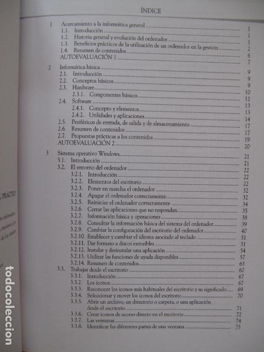 Libros: INFORM&Aacute;TICA APLICADA A LA GESTI&Oacute;N INICIAL.- EDITORIAL IDEASPROPIAS. 2007 - Foto 3