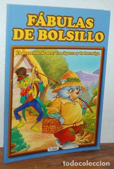 Libros: F&Aacute;BULAS DE BOLSILLO. El pececillo de oro / La cigarra y la hormiga.