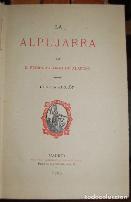 Libros: LA ALPUJARRA - ALARCON, Pedro Antonio de - Foto 1