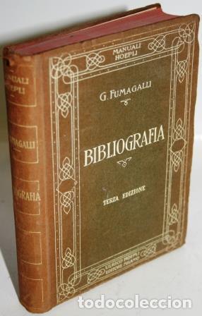 Libros: BIBLIOGRAFIA - FUMAGALLI, Giuseppe - Foto 1