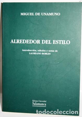 Libros: ALREDEDOR DEL ESTILO - UNAMUNO, Miguel de - Foto 1