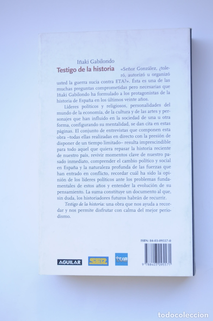 Libros: Testigo de la historia - GABILONDO, I&ntilde;aki - Foto 6