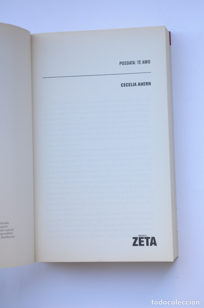 Libros: Posdata : Te amo - AERN, Cecilia - Foto 2