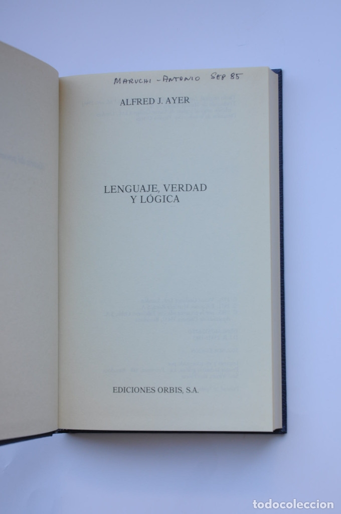 Libros: Lenguaje, verdad y l&oacute;gica - AYER, A. J. - Foto 2