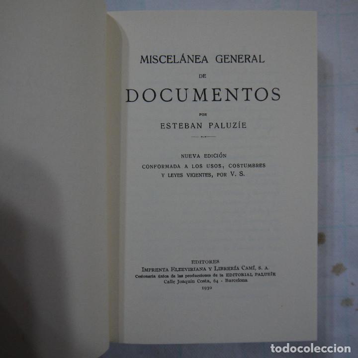 Libros: MISCEL&Aacute;NEA DE DOCUMENTOS. NUEVA EDICI&Oacute;N CONFORMADA A LOS USOS, COSTUMBRES Y LEYES VIGENTES - Foto 2