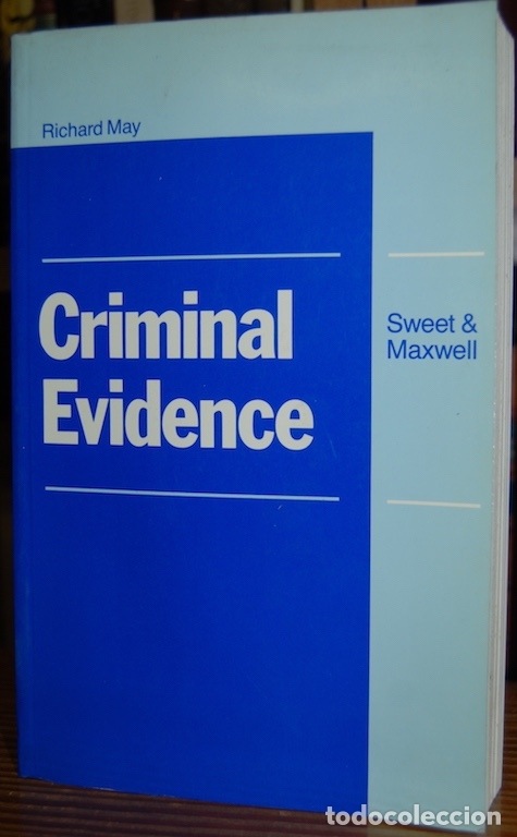 Libros: CRIMINAL EVIDENCE - MAY, Richard - Foto 1