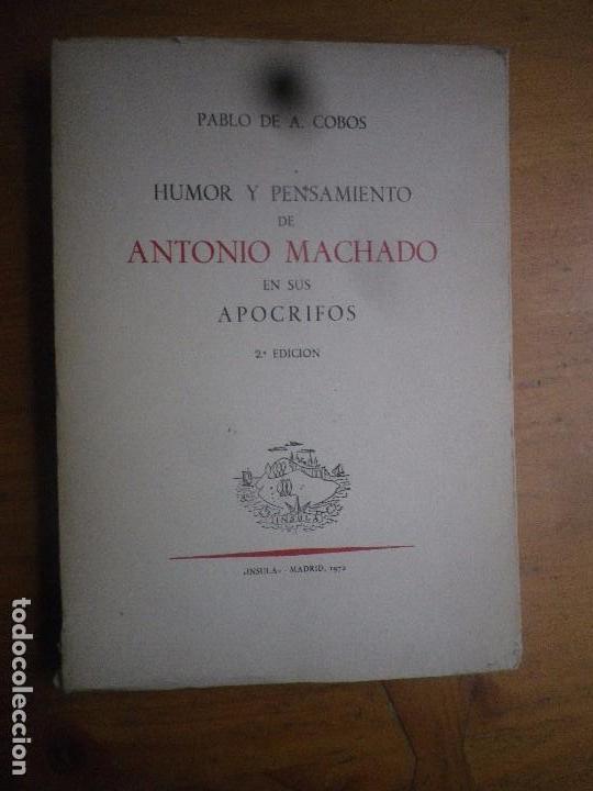 Libros: HUMOR Y PENSAMIENTO DE ANTONIO MACHADO - Foto 1