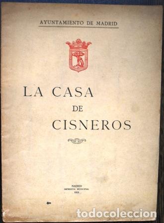 Libros: La casa de Cisneros - AYUNTAMIENTO DE MADRID - Foto 1