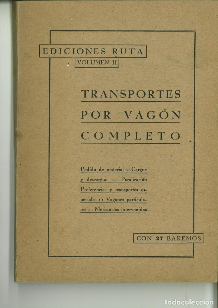 Libri di seconda mano: TRANSPORTES POR VAG&Oacute;N COMPLETO. Pedro y Valent&iacute;n Ballesteros.
