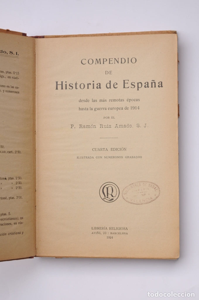 Libros: Compendio de Historia de Espa&ntilde;a - RUIZ AMADO, Ram&oacute;n - Foto 2