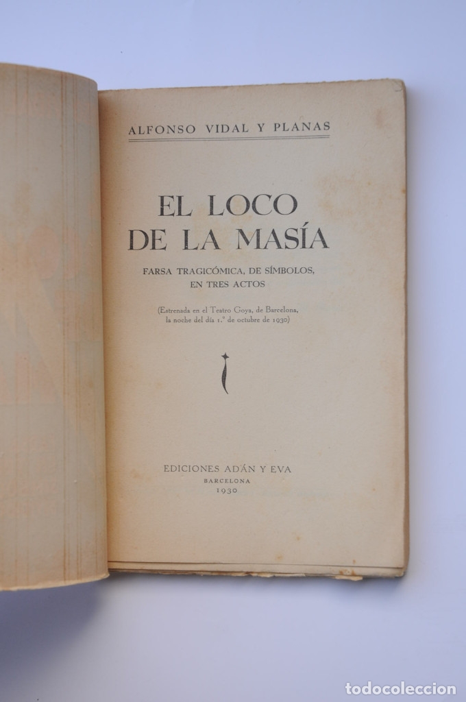 Libros: El loco de la mas&iacute;a - VIDAL Y PLANAS, Alfonso - Foto 2
